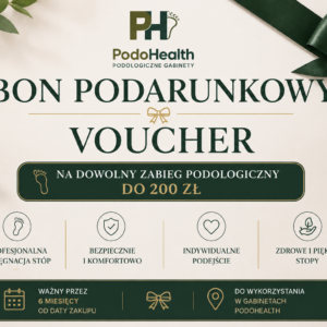 Подарунковий сертифікат PodoHealth — на подологічні процедури 200- 400 зл