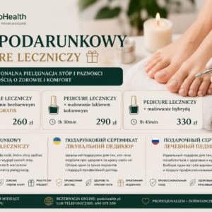 Bon Podarunkowy – Pedicure leczniczy